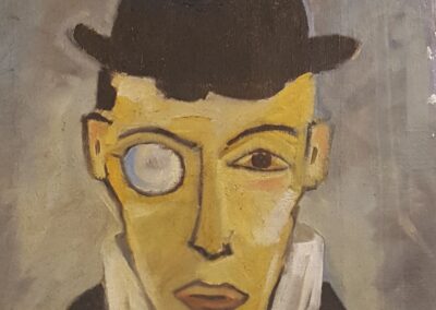 Erzsébet Loránt - Ölfarbe - Titel: "OT" - undatiert - O-Size: 65 x 82 - Ort: Erdgeschoss unter der Treppe - 1 von 3 - https://novembergallery.com/en/artists/84