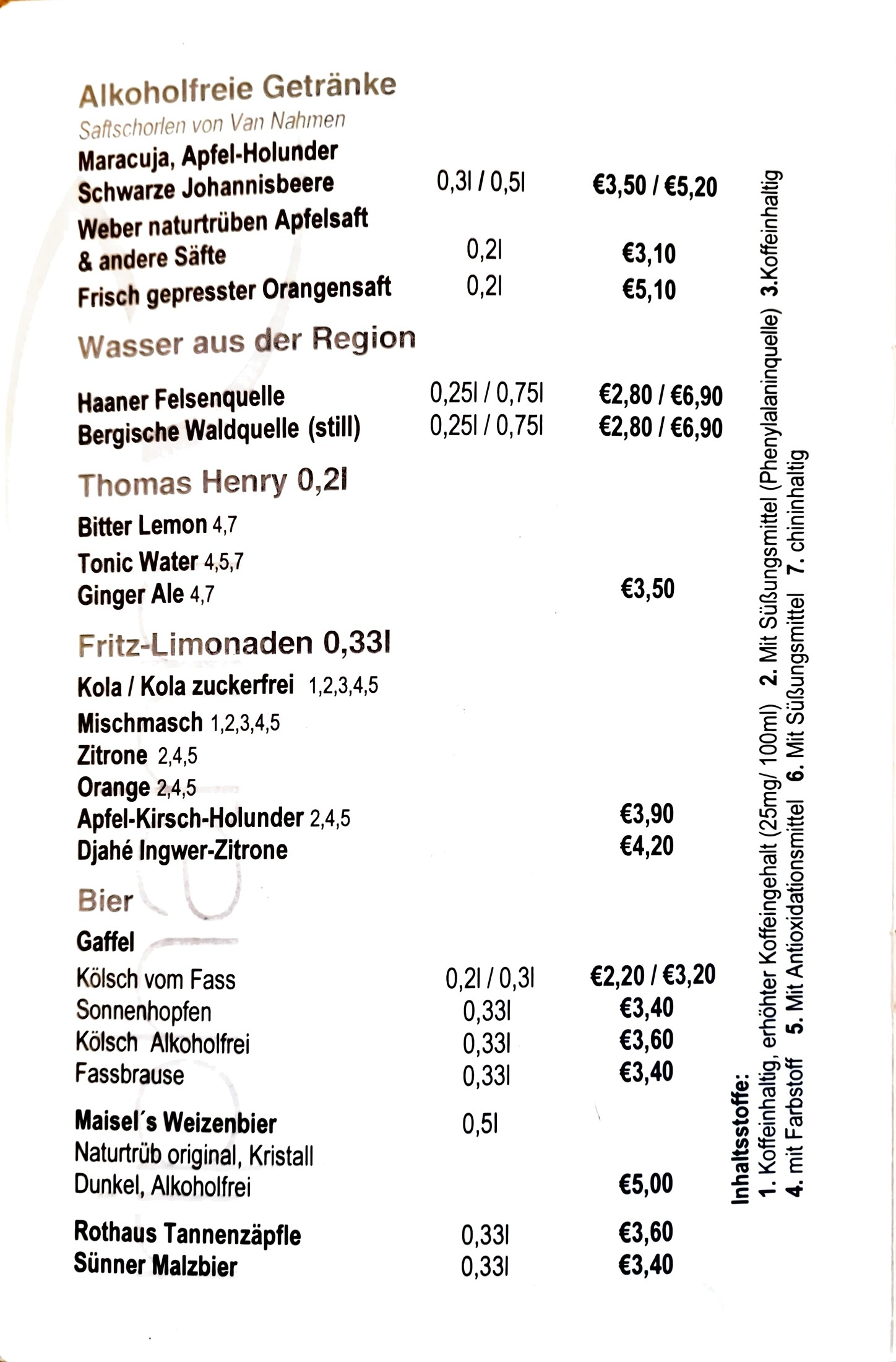 Riphahn Getränke
