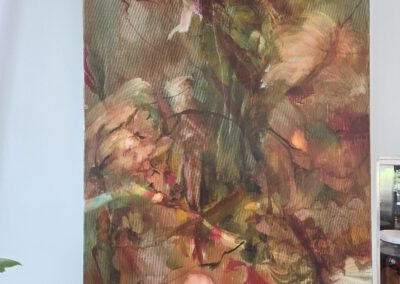 Susanne Delavera - Ölfarbe - Titel: "grosses Theater" - undatiert - O-Size: 69 x 119 - Ort: Obergeschoss links neben dem Küchenfenster - - http//www.delavera.art