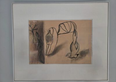 Leiko Ikemura - unbekannte Technik - Titel: "OT" - undatiert - O-Size: 42 x 30 - Ort: Obergeschoss über dem Küchenfenster - (1 von 4) - https://en.wikipedia.org/wiki/Leiko_Ikemura