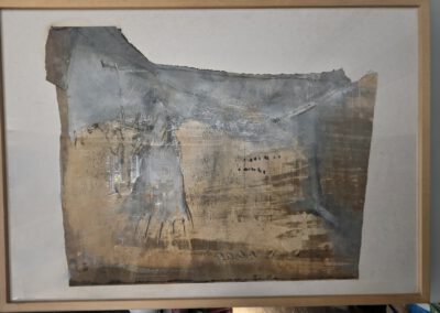 Ulrich Gehret - unbekannte Technik - Titel: "OT" - undatiert - O-Size: 72 x 102 - Ort: Über der Küchendurchreiche - https://galerie-k.art/kuenstler/detailansicht/ulrich-gehret