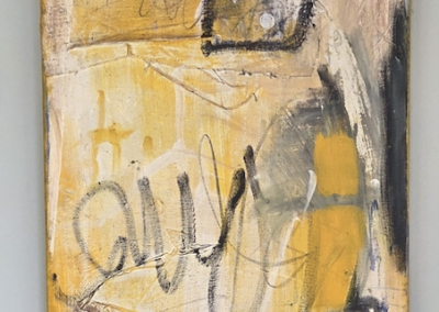 Katharina Riedel - Ölfarbe - Titel: "OT" - undatiert - O-Size: 39,5 x 181 - Ort: Obergeschoss rechts neben dem Küchenfenster - - https://www.mutualart.com/Artist/Katharina-Riedel/22C1AD51D62FAA8E/Artworks